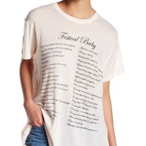 WILDFOX tee - “Festival Baby”